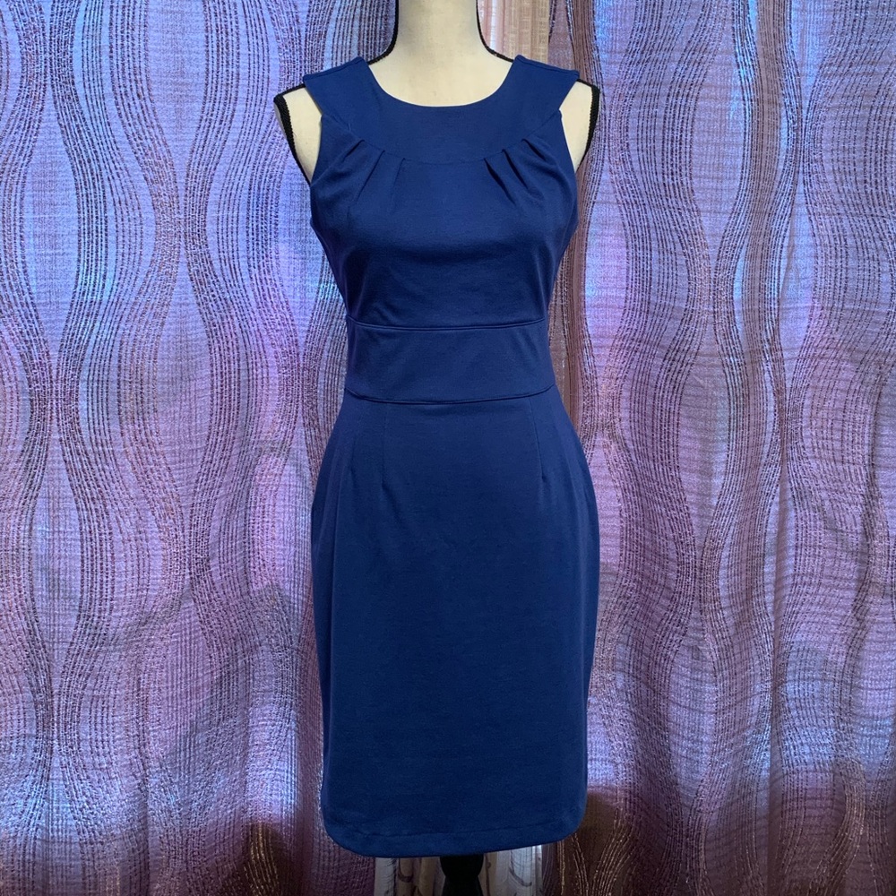 Banana Republic blue knit dress